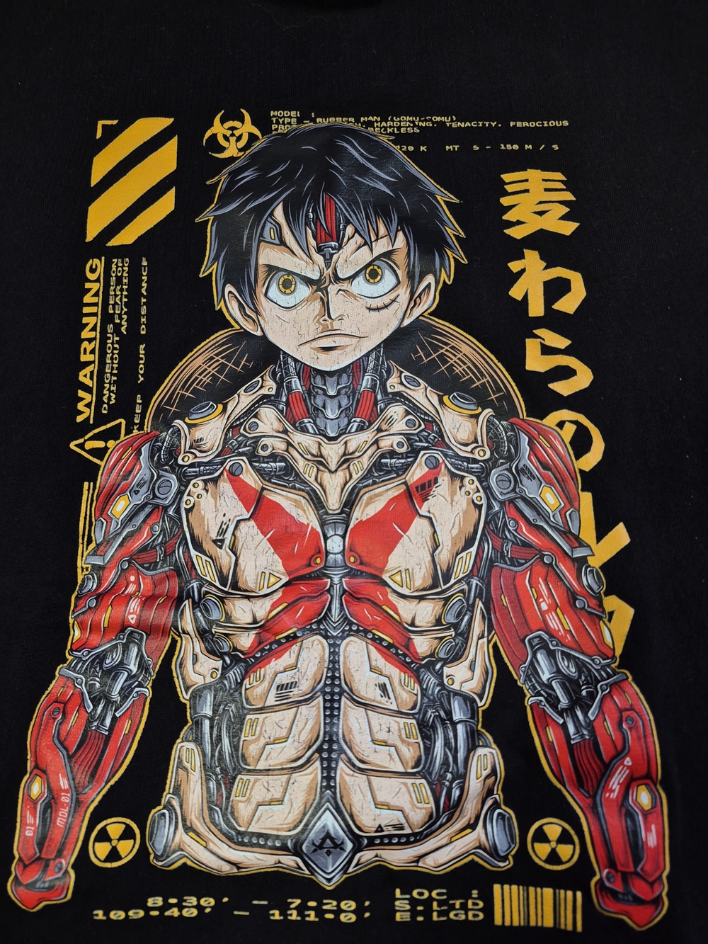 One Piece Liffy Cyborg Anime Graphic Tee!